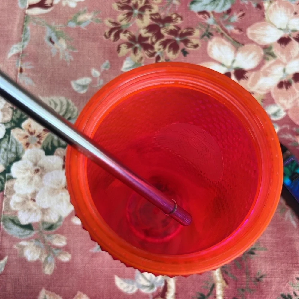 Starbucks | Holiday 2019 Neon Pink Studded Tumbler Cold Cup